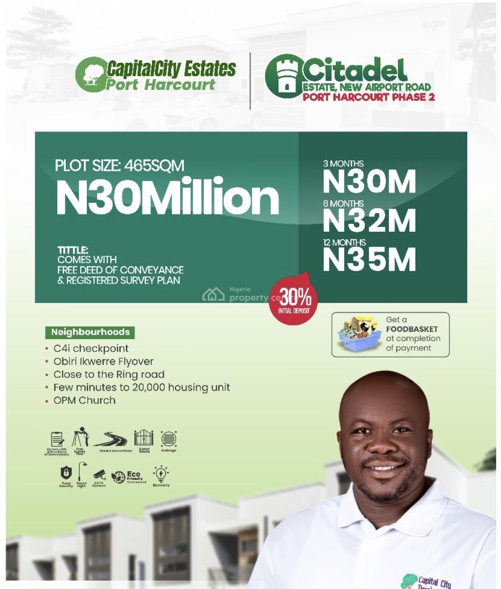 Lands, Citadel Estate Phase 2, New Airport Road, Port Harcourt, Rivers, Mixed-use Land for Sale