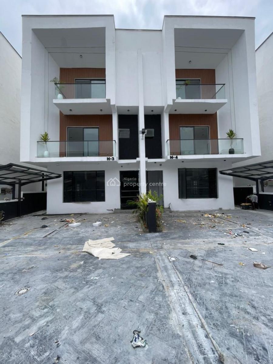 Exquisite 4 Bedroom Semi Detached Duplex + Bq & Pool in Serene Estate, Orchid Road, Lekki, Lagos, Semi-detached Duplex for Sale