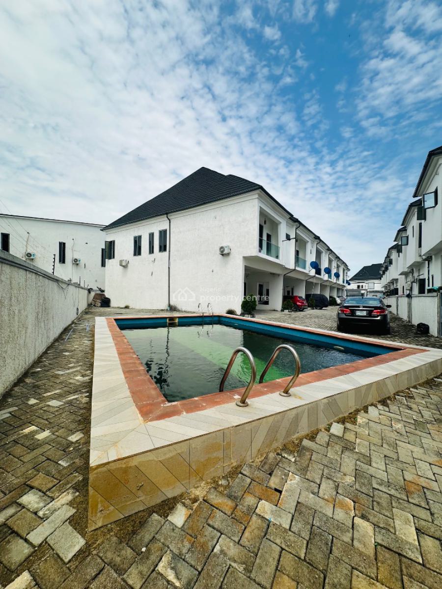 Newly Built 4 Bedroom Terrace Duplex + Swimming Pool + Play Area, Ikota Gra, Ikota, Lekki, Lagos, Terraced Duplex for Rent