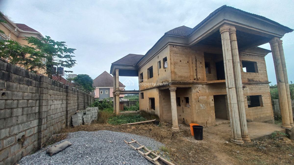 Carcass 5 Bedroom, I-pent Estate, Lokogoma District, Abuja, Detached Duplex for Sale