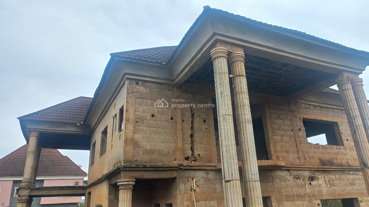 Carcass 5 Bedroom, I-pent Estate, Lokogoma District, Abuja, Detached Duplex for Sale