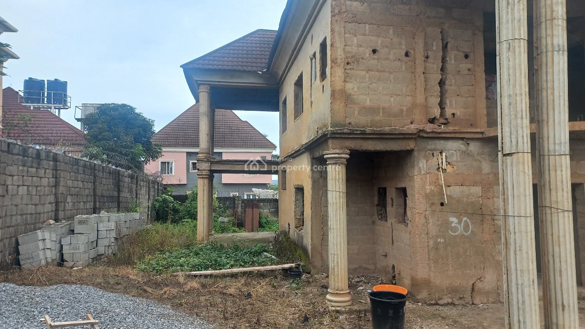 Carcass 5 Bedroom, I-pent Estate, Lokogoma District, Abuja, Detached Duplex for Sale