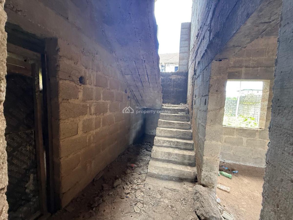 3 Bedroom Semi-detached Duplex  (carcass), Life Camp, Abuja, Semi-detached Duplex for Sale