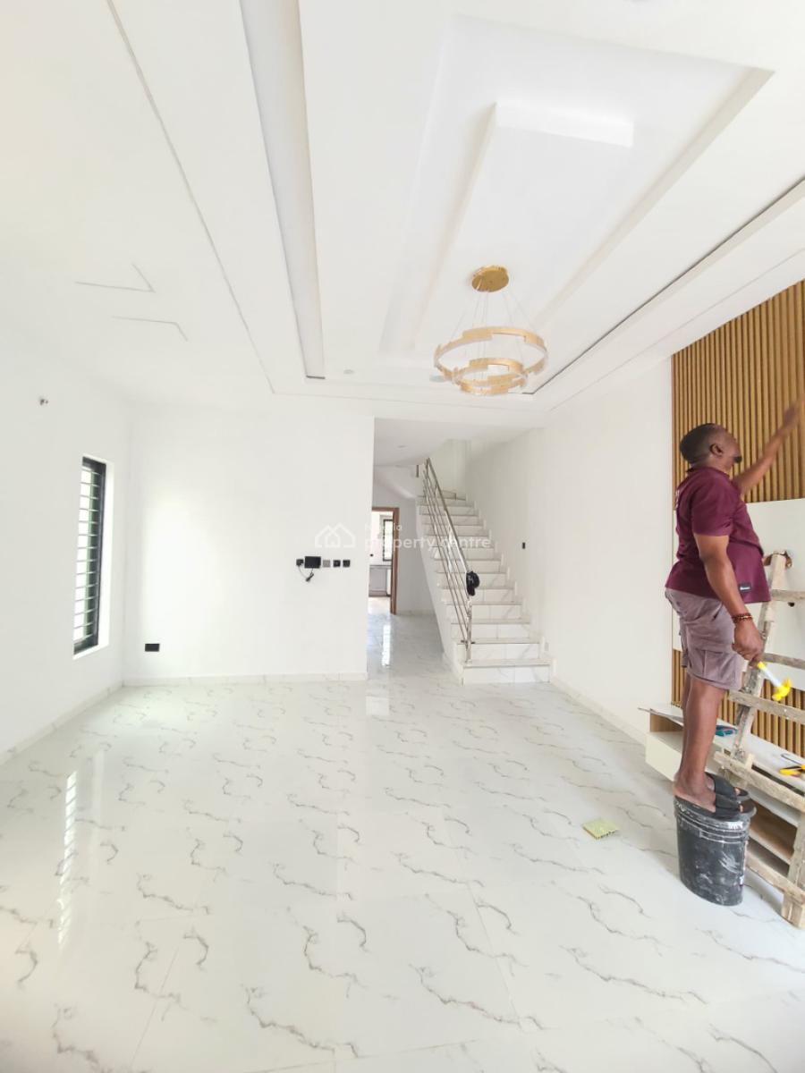 Luxury 4 Bedroom Terrace Duplex at Corner Piece with Bq, Lekki Scheme 2, Abraham Adesanya, Ajah, Lagos, Terraced Duplex for Sale
