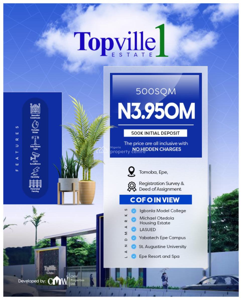 C of O Land in Tomoba Epe Lagos, Epe, Lagos, Mixed-use Land for Sale