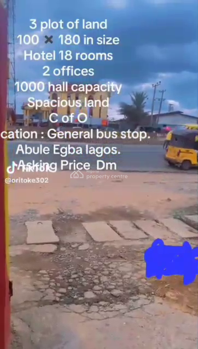 a Function Hotel+1000 People Capacity Hall, Abule Egba, Agege, Lagos, Hostel for Sale