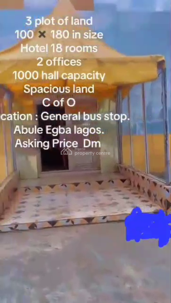 a Function Hotel+1000 People Capacity Hall, Abule Egba, Agege, Lagos, Hostel for Sale