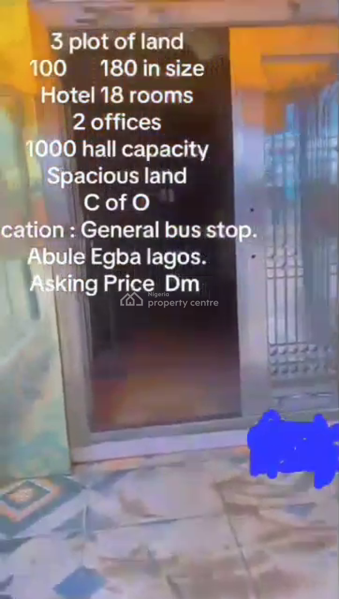 a Function Hotel+1000 People Capacity Hall, Abule Egba, Agege, Lagos, Hostel for Sale
