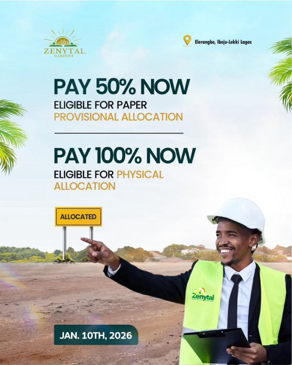 New Year Promo Most Affordable All Inclusive Land Offer, Zenytal Garden, Ibeju Lekki, Lagos, Residential Land for Sale