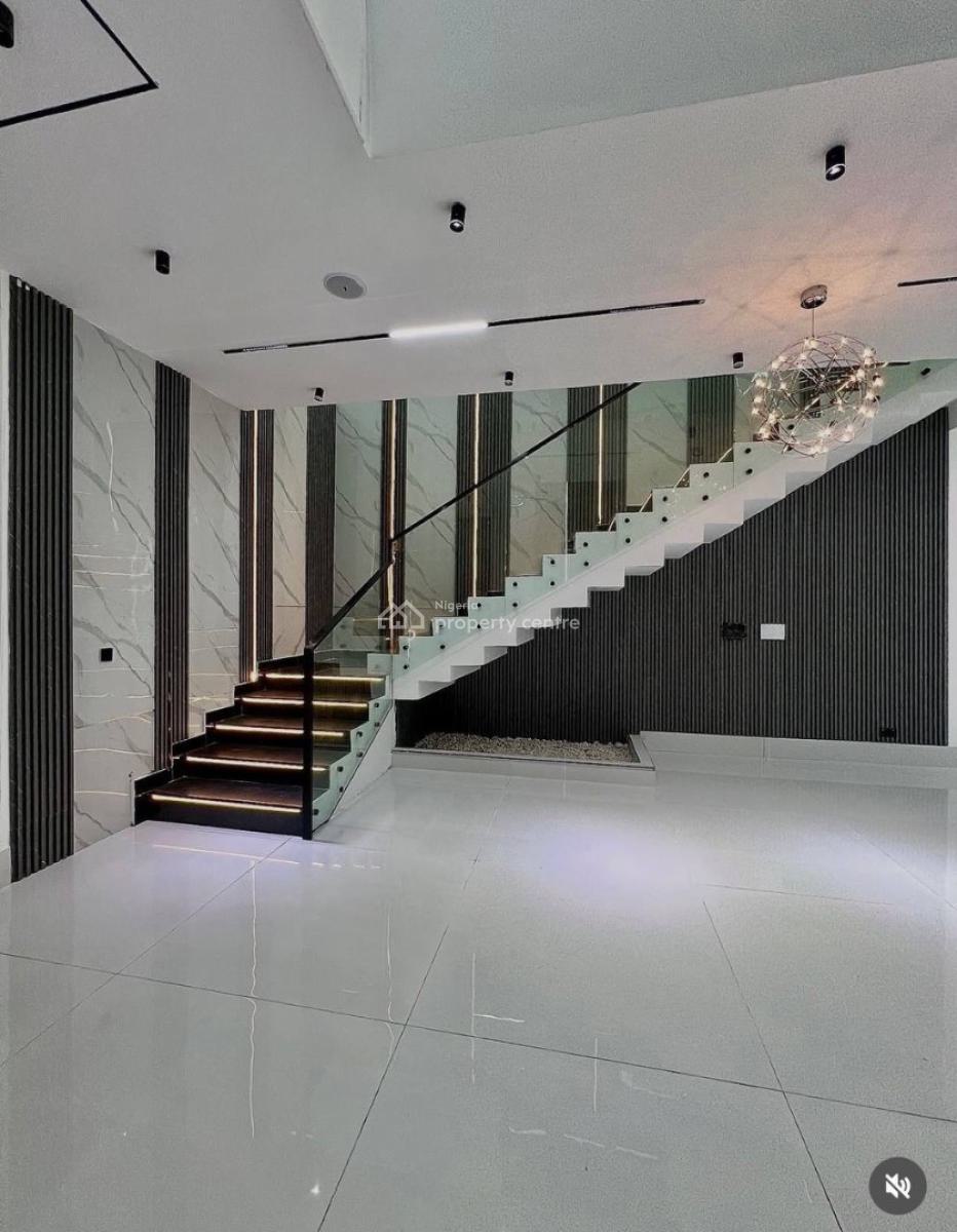 Contemporary 5 Bedrooms Fully Detached Duplex with Bq, Gym & Pool, Chevron Tollgate, Lekki Phase 2, Lekki, Lagos, Detached Duplex for Sale