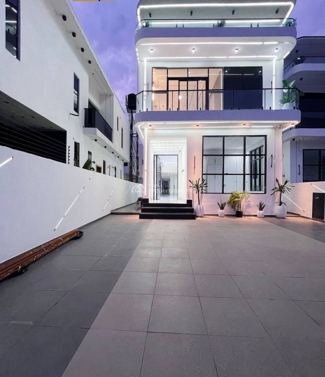 Contemporary 5 Bedrooms Fully Detached Duplex with Bq, Gym & Pool, Chevron Tollgate, Lekki Phase 2, Lekki, Lagos, Detached Duplex for Sale