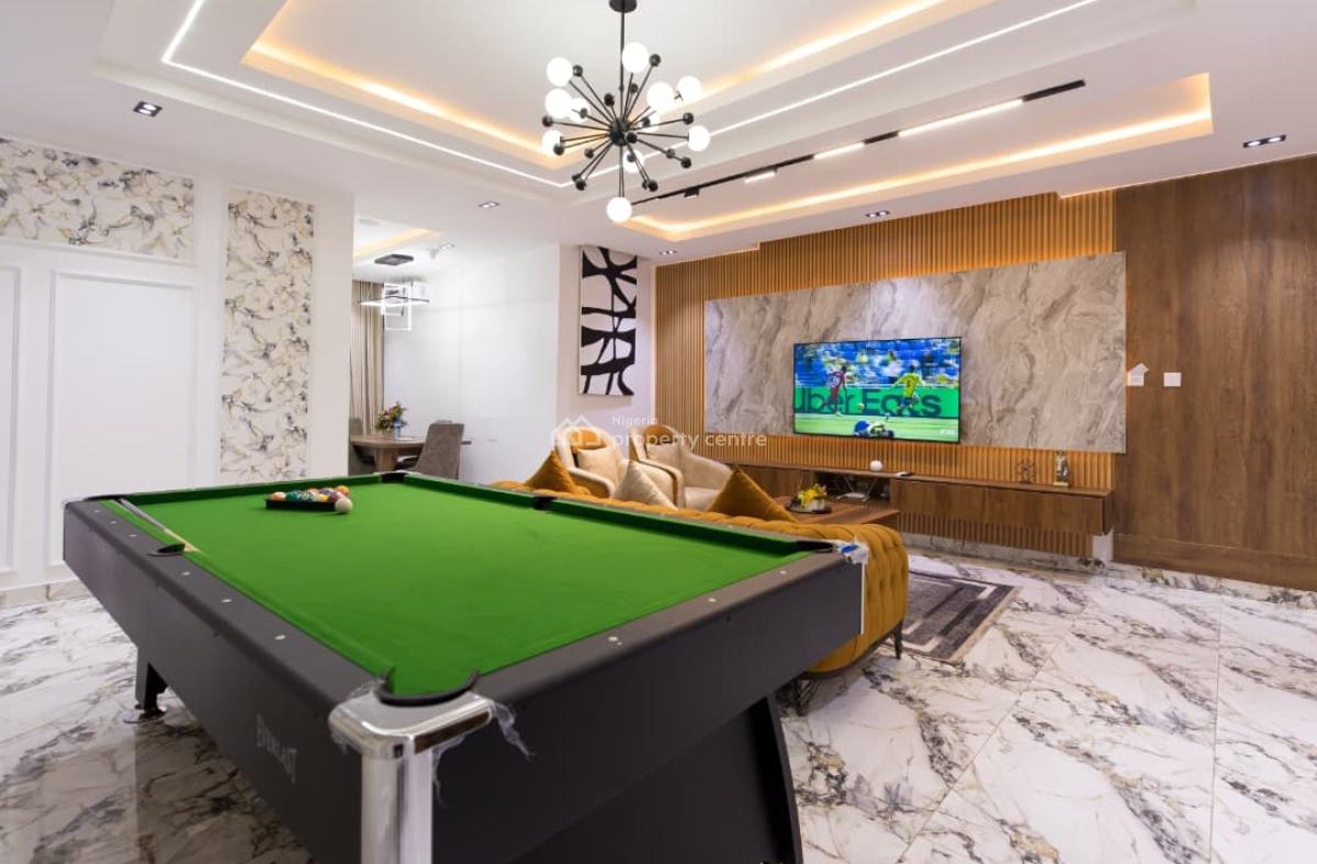 Luxury 3 Bedroom Terrace Duplex with Snooker Table, Pool, and Gym, Beside Aso Radio Katampe Abuja, Katampe (main), Katampe, Abuja, Terraced Duplex Short Let