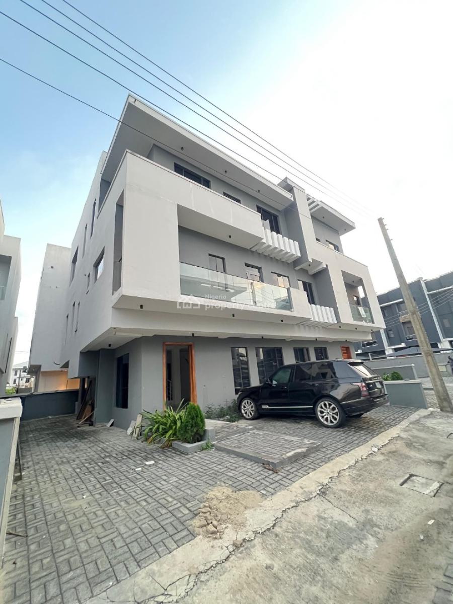 Spacious 4 Bedroom Semi Detached Duplex with a Bq in a Secured Estate, Osapa, Osapa, Lekki, Lagos, Semi-detached Duplex for Sale