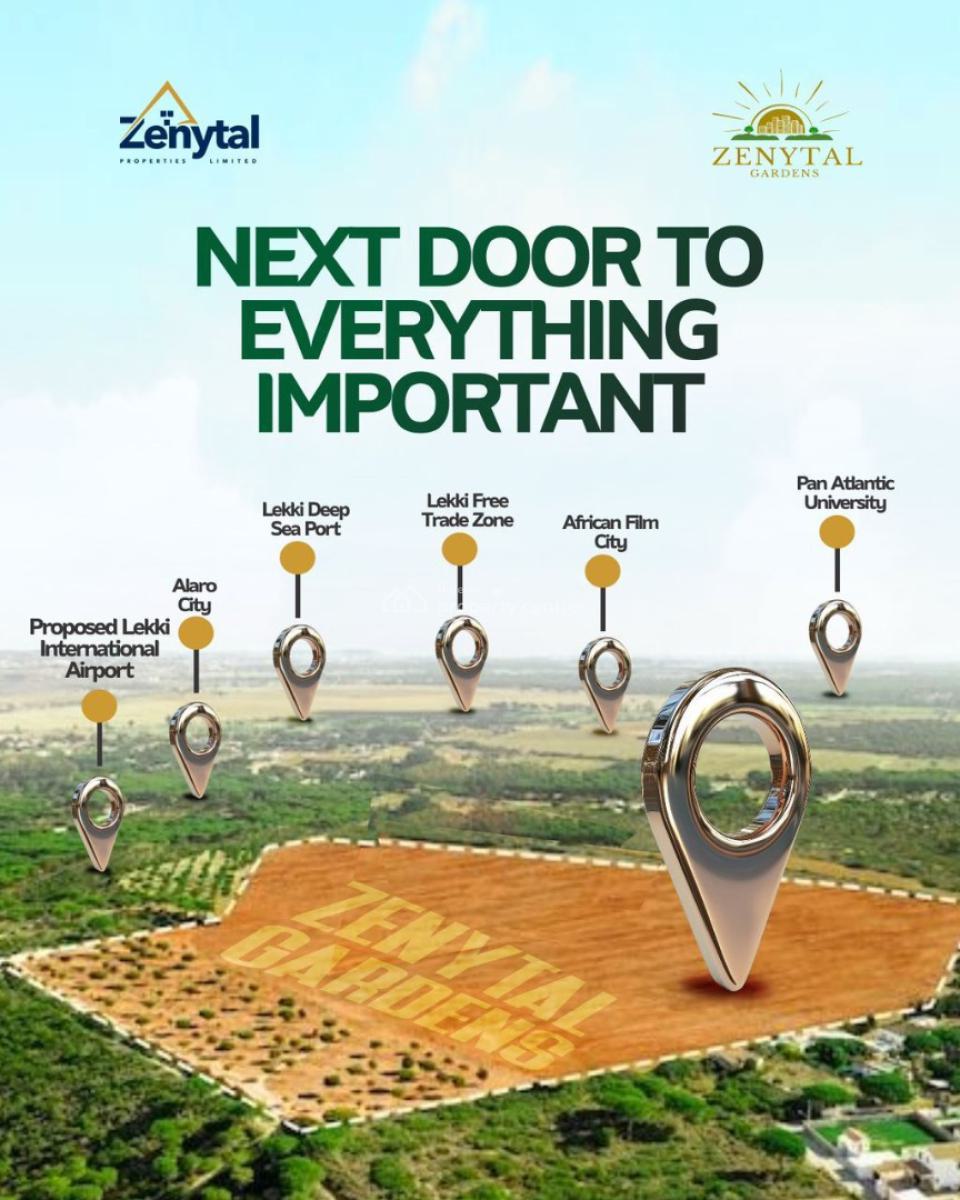 Acres of Land, Elerangbe/zenytal Gardens, Ibeju Lekki, Lagos, Mixed-use Land for Sale