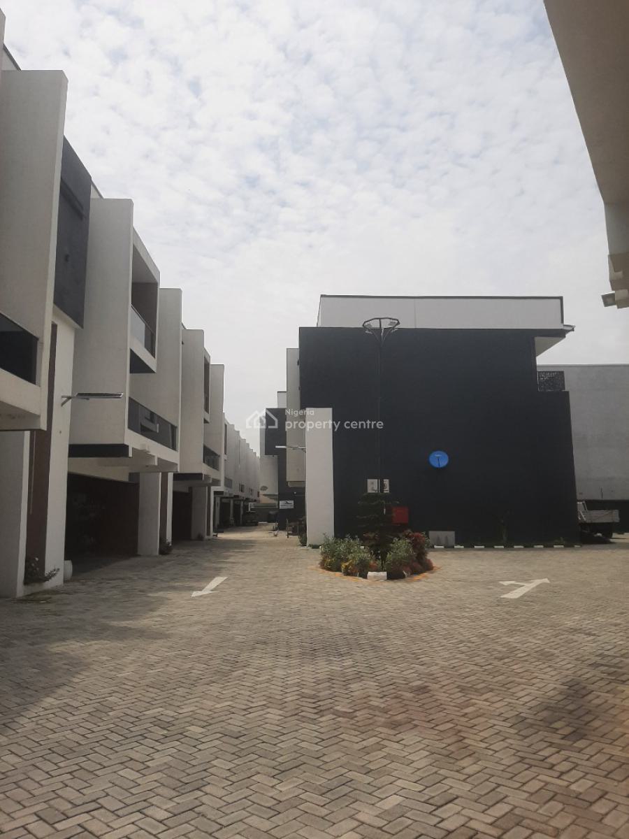 Serviced with 24/7 Power Supply 4 Bedroom En-suite Townhouse with Fitt, Ikate, Lekki, Lagos, Terraced Duplex for Rent