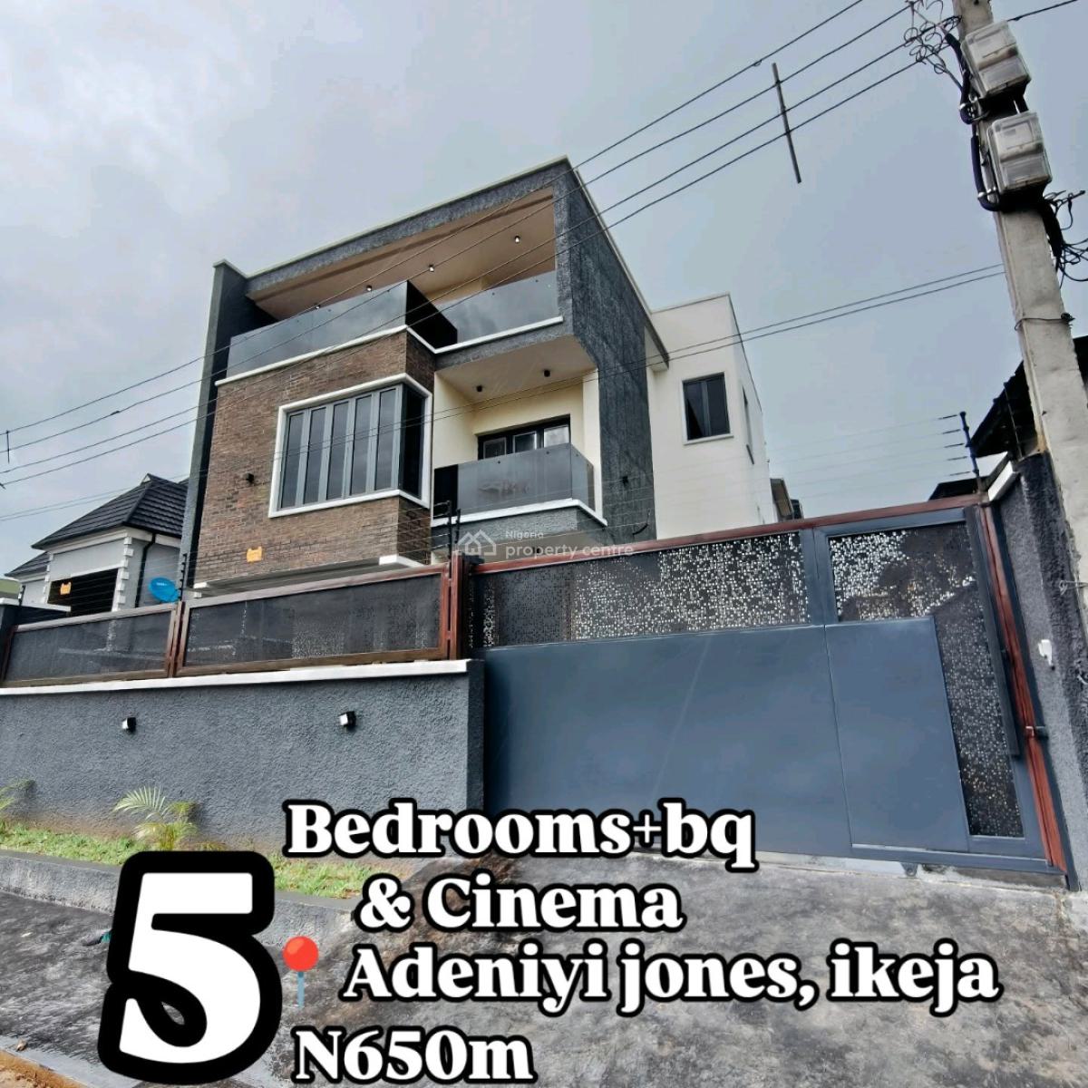 5 Bed+bq650madeniyi Jones    Stunningly Smart 5 Bed, Adeniyi Jones, Ikeja, Lagos, House for Sale