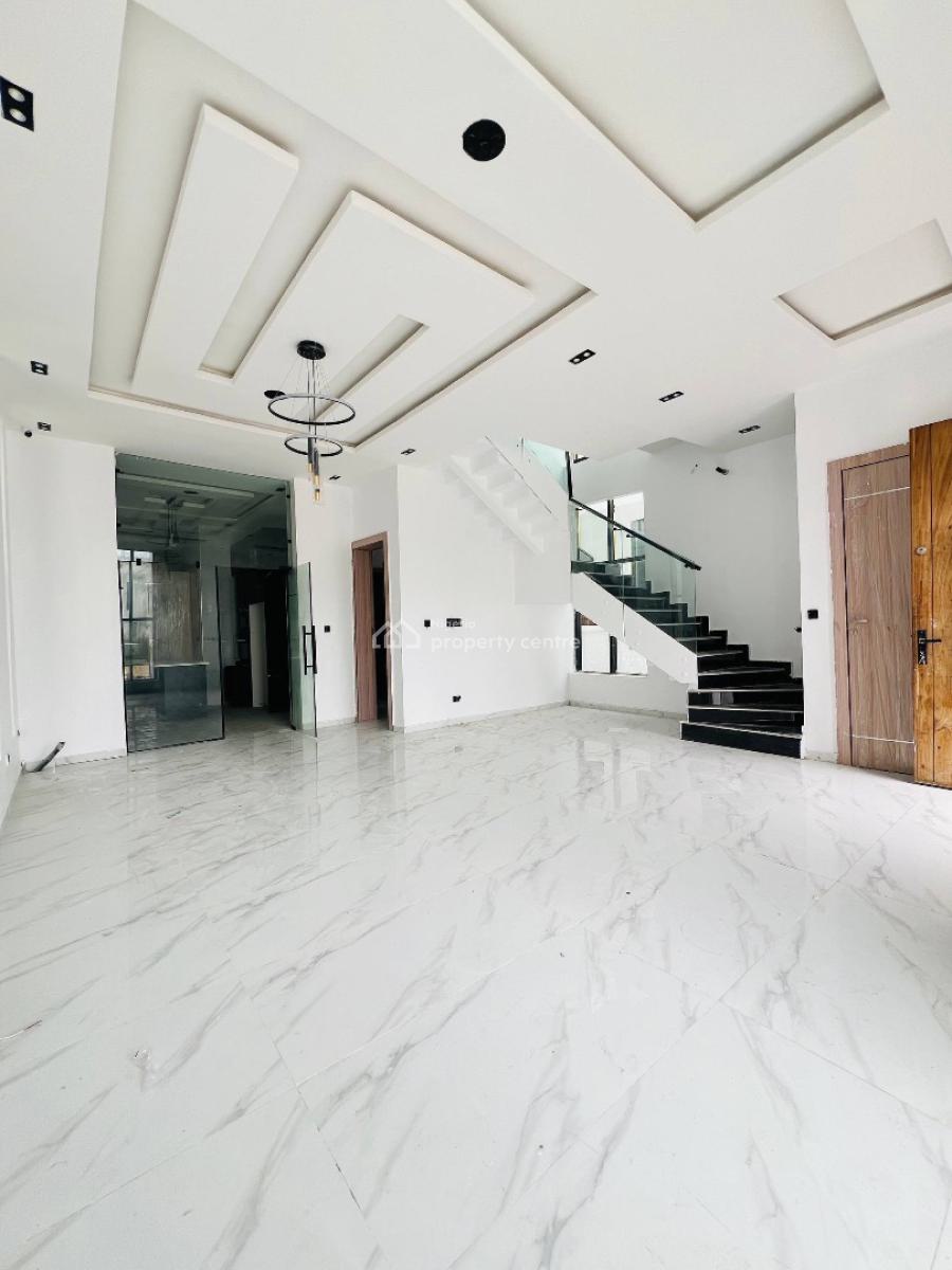 4 Bedroom Fully Detached Duplex +bq with Pool ., Inside an Estate in Chevron, Lekki Phase 1, Lekki, Lagos, Detached Duplex for Sale