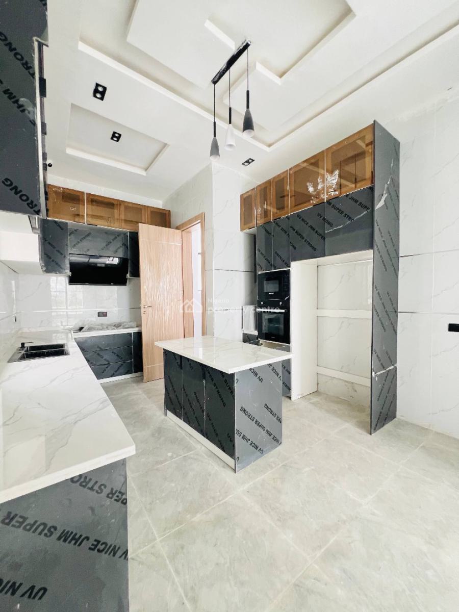 4 Bedroom Fully Detached Duplex +bq with Pool ., Inside an Estate in Chevron, Lekki Phase 1, Lekki, Lagos, Detached Duplex for Sale