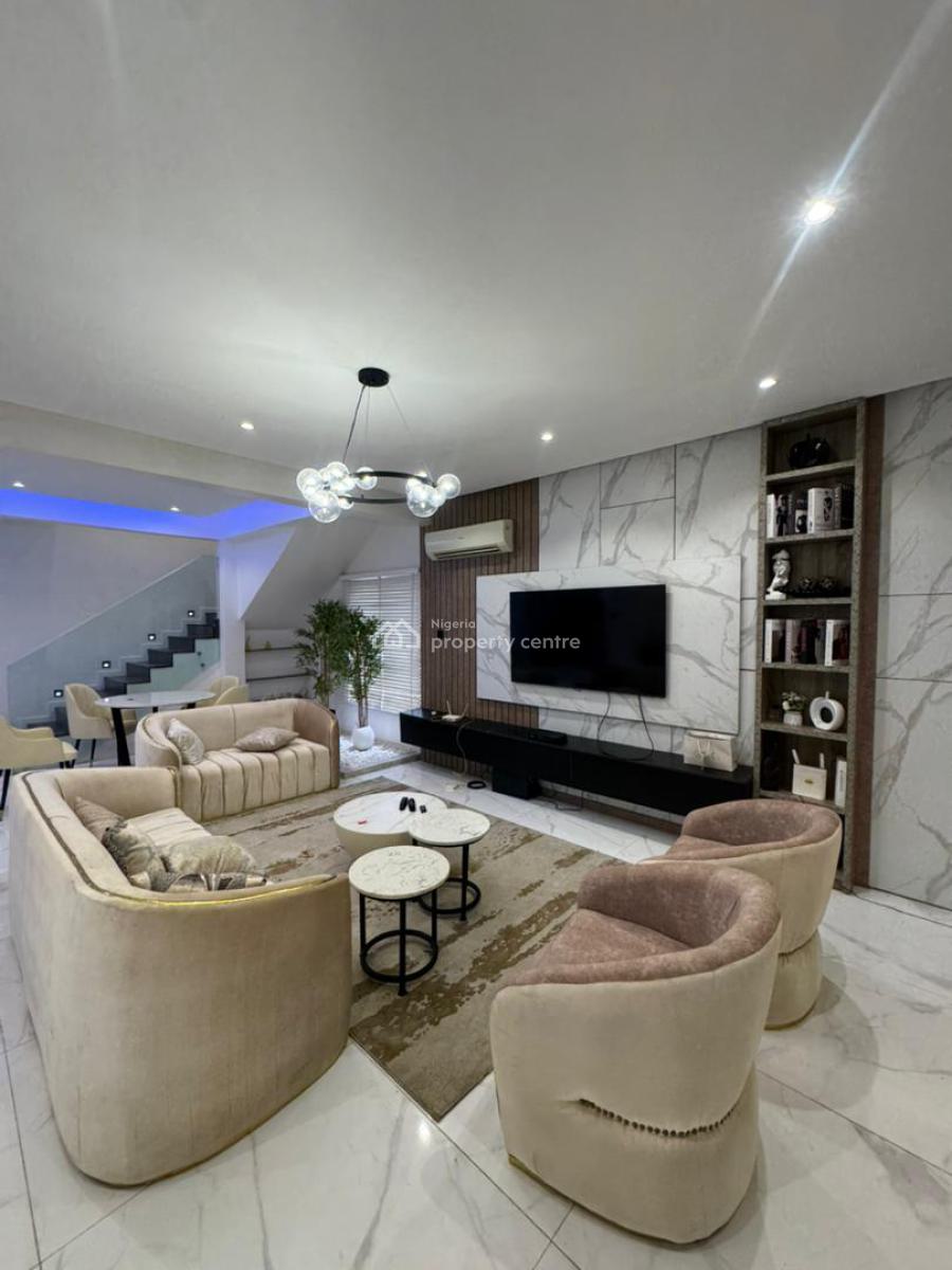 Beautifully Furnished 4 Bedroom Fully Detached Duplex, Osapa, Lekki, Lagos, Detached Duplex for Rent