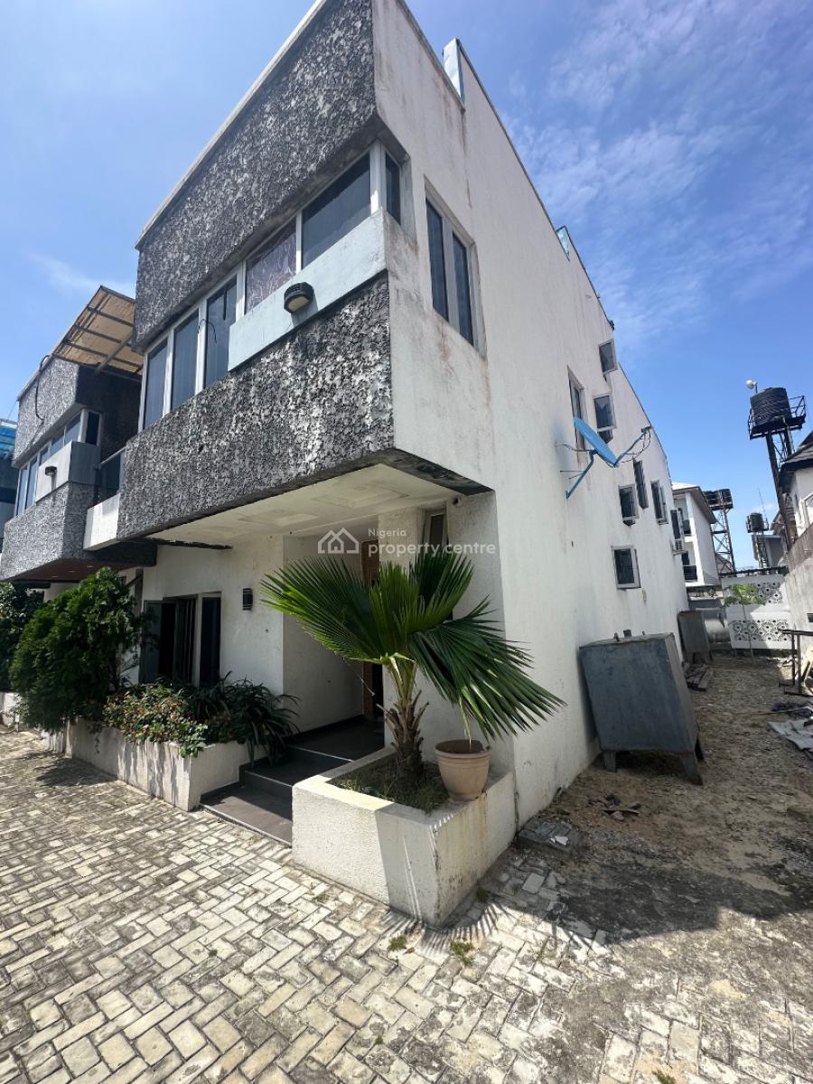 Standard 5 Bedroom Terrace with Bq, Off Tf, Kouboye Street, Lekki Right, Oniru, Victoria Island (vi), Lagos, Terraced Duplex for Sale