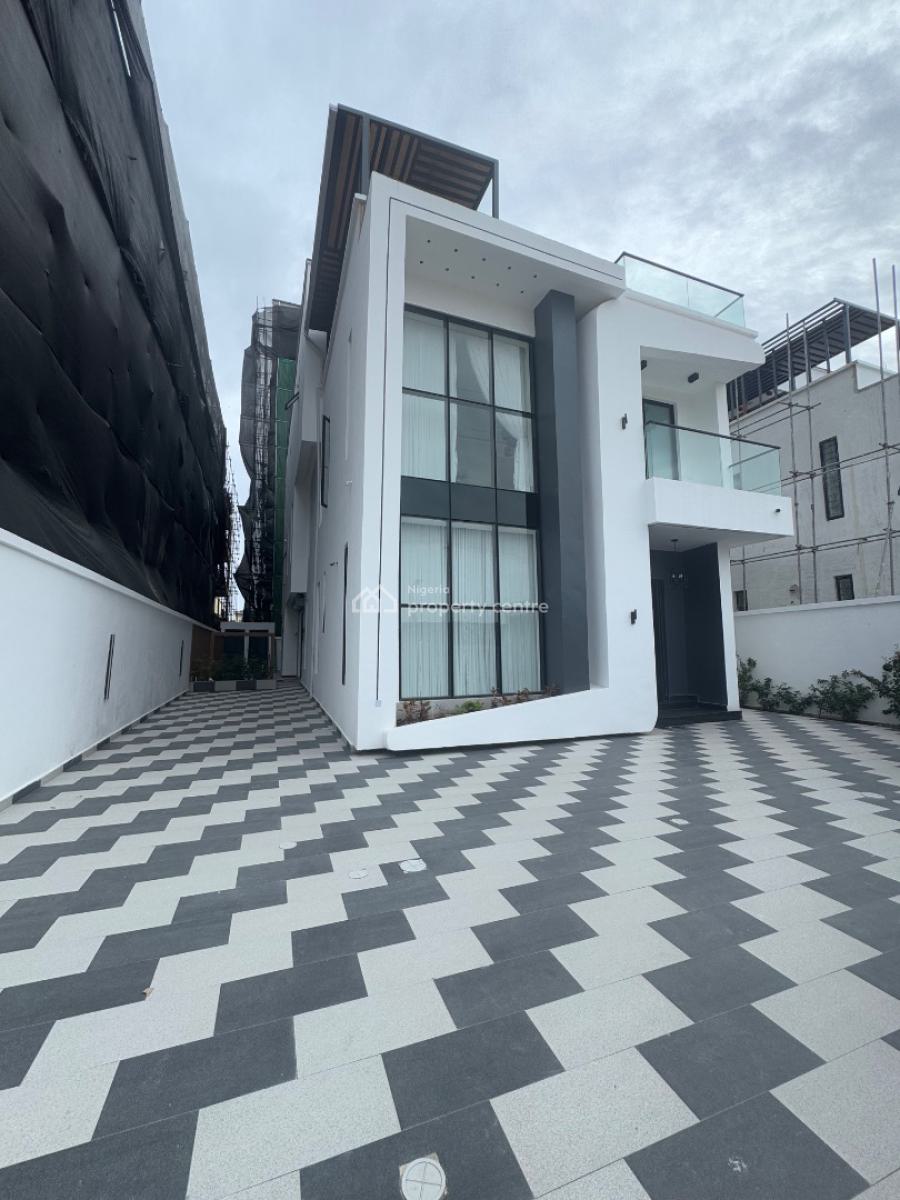 Luxury 5 Bedroom Fully Detached Duplex, Rooftop, Cinema, Swimming Pool, Less Than 2 Minutes Drive Away From Purple Mall Lekki, Osapa, Lekki, Lagos, House for Sale