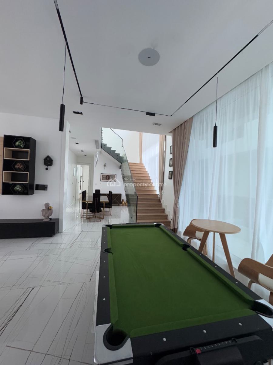 Luxury Five (5) Bedroom Fully Detached Duplex + Car, Cinema, Rooftop, Less Than 2 Minutes Drive Away From Ebeano Supermarket, Osapa, Lekki, Lagos, Detached Duplex for Sale