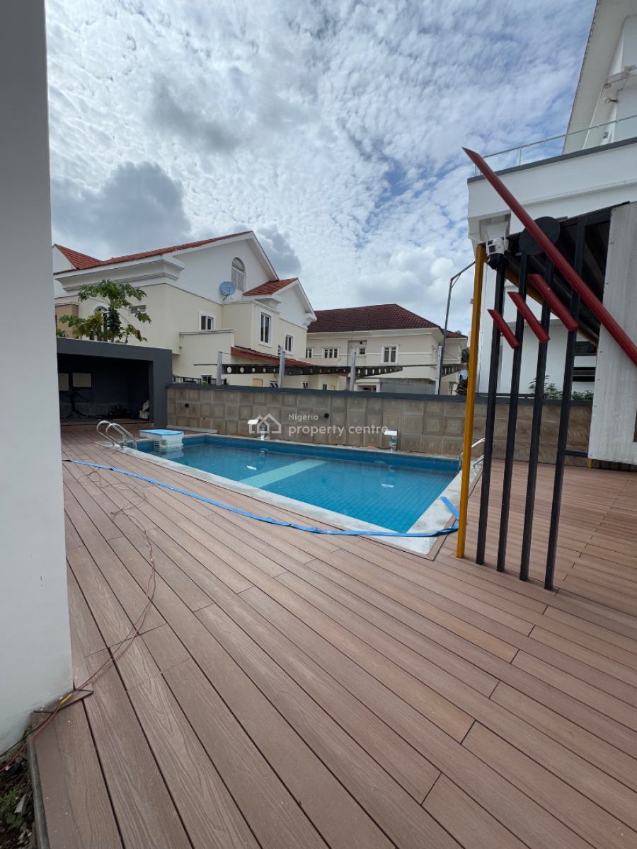 Luxury Five (5) Bedroom Fully Detached Duplex + Car, Cinema, Rooftop, Less Than 2 Minutes Drive Away From Ebeano Supermarket, Osapa, Lekki, Lagos, Detached Duplex for Sale