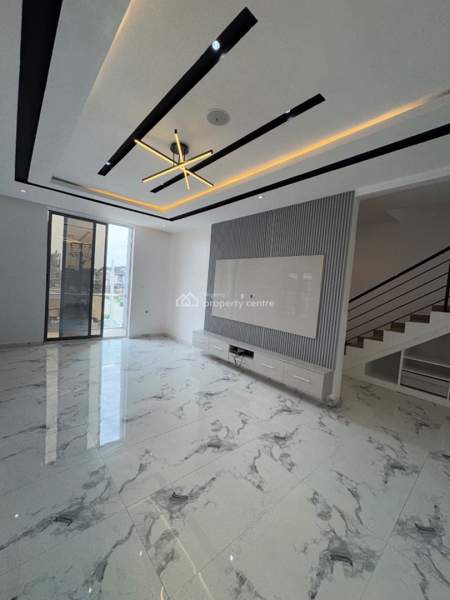 Luxury 5 Bedroom Fully Detached Duplex + Bq, Rooftop,cinema, 2 Bqs, Chevron, Less Than 5 Minutes Drive Away From Lekki Conservative Center, Lekki, Lagos, Detached Duplex for Sale