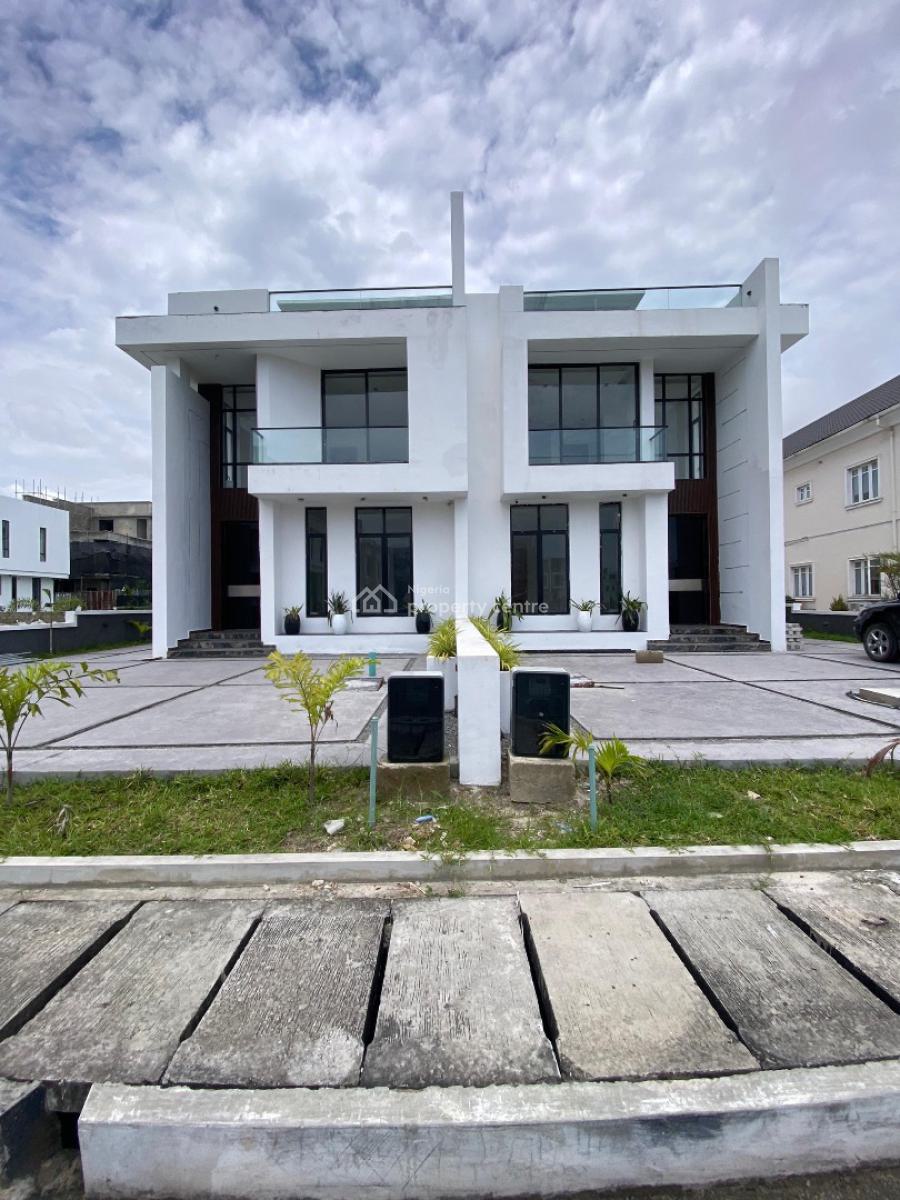 5 Bedroom Semi Detached Duplex with Bq, Cinema, Swimming Pool, Cowrie Creek Estate, Ikate, Lekki, Lagos, Semi-detached Duplex for Sale
