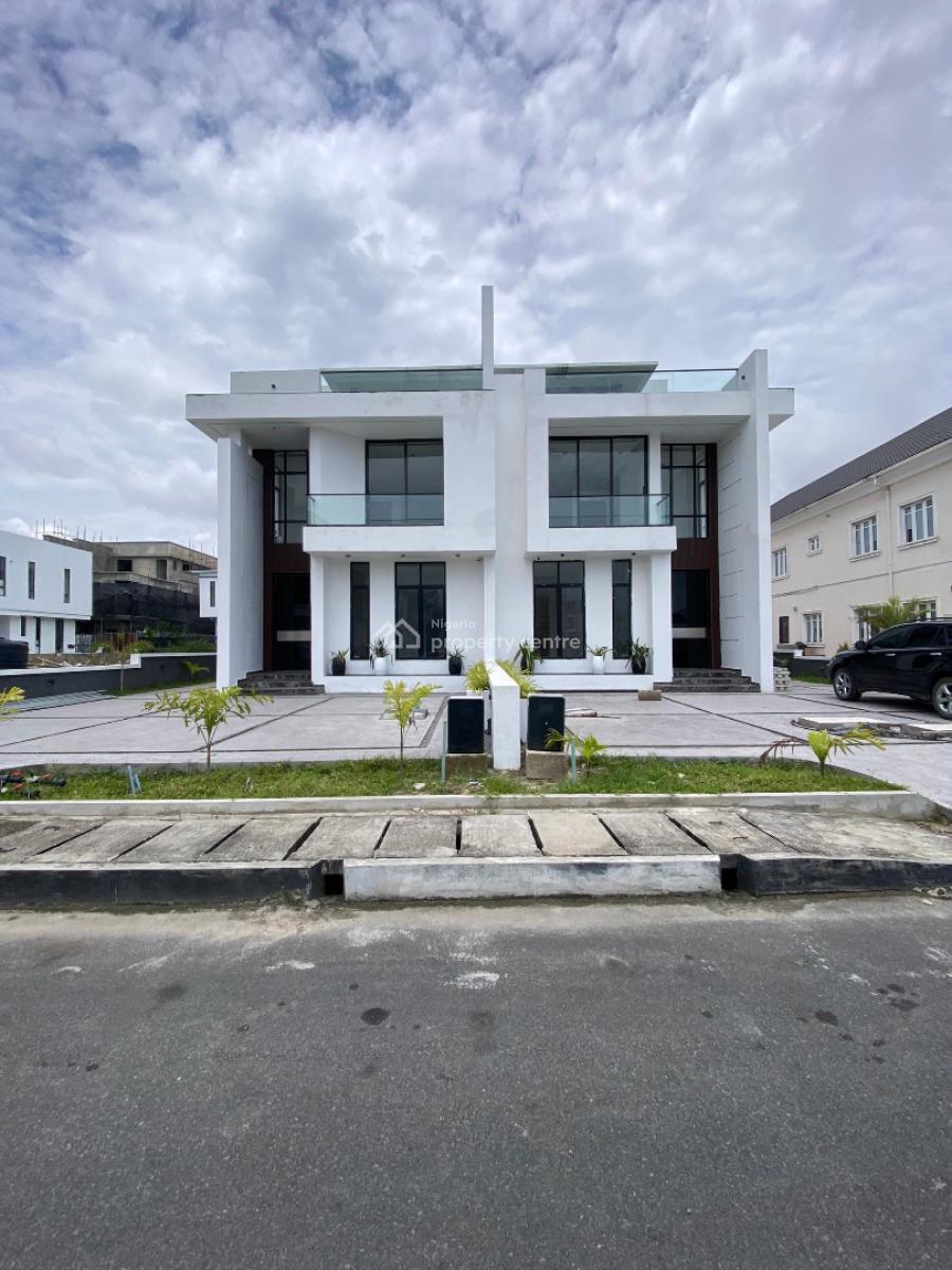 5 Bedroom Semi Detached Duplex with Bq, Cinema, Swimming Pool, Cowrie Creek Estate, Ikate, Lekki, Lagos, Semi-detached Duplex for Sale