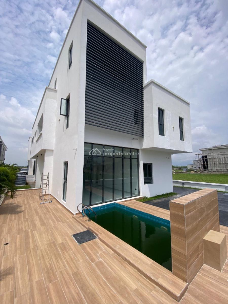 5 Bedroom Semi Detached Duplex with Bq, Box Room, Cinema, Pool, Cowrie Creek Estate, Ikate, Lekki, Lagos, Semi-detached Duplex for Sale