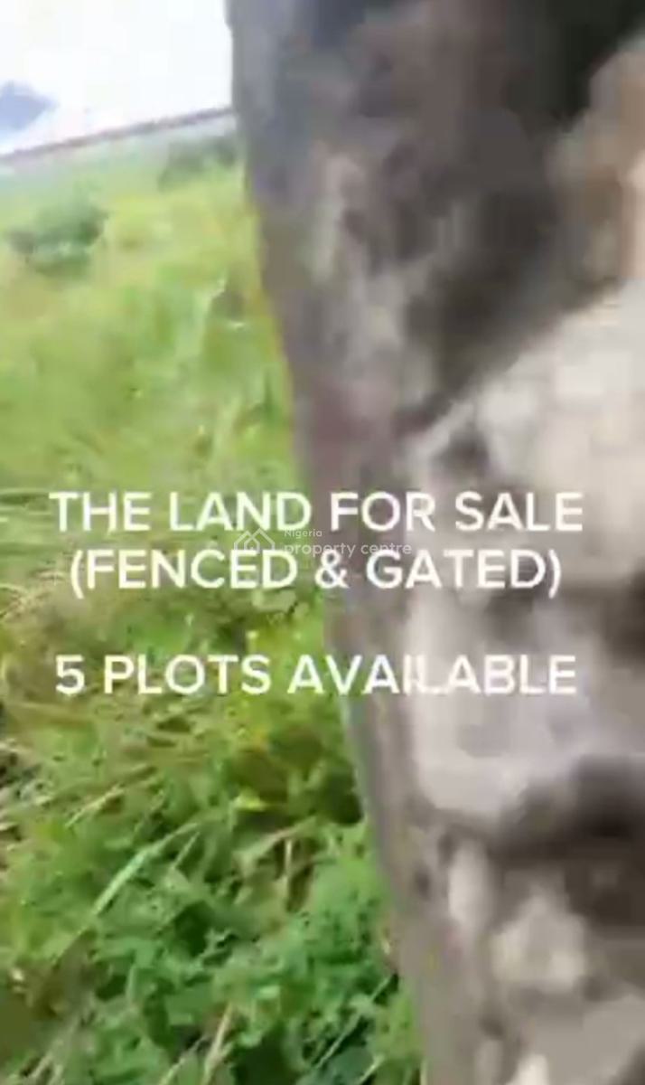 5plots of Dry Land Fenced & Gated in a Highly Developed Place, Awoyaya, Parapo Estate, Awoyaya, Ibeju Lekki, Lagos, Residential Land for Sale