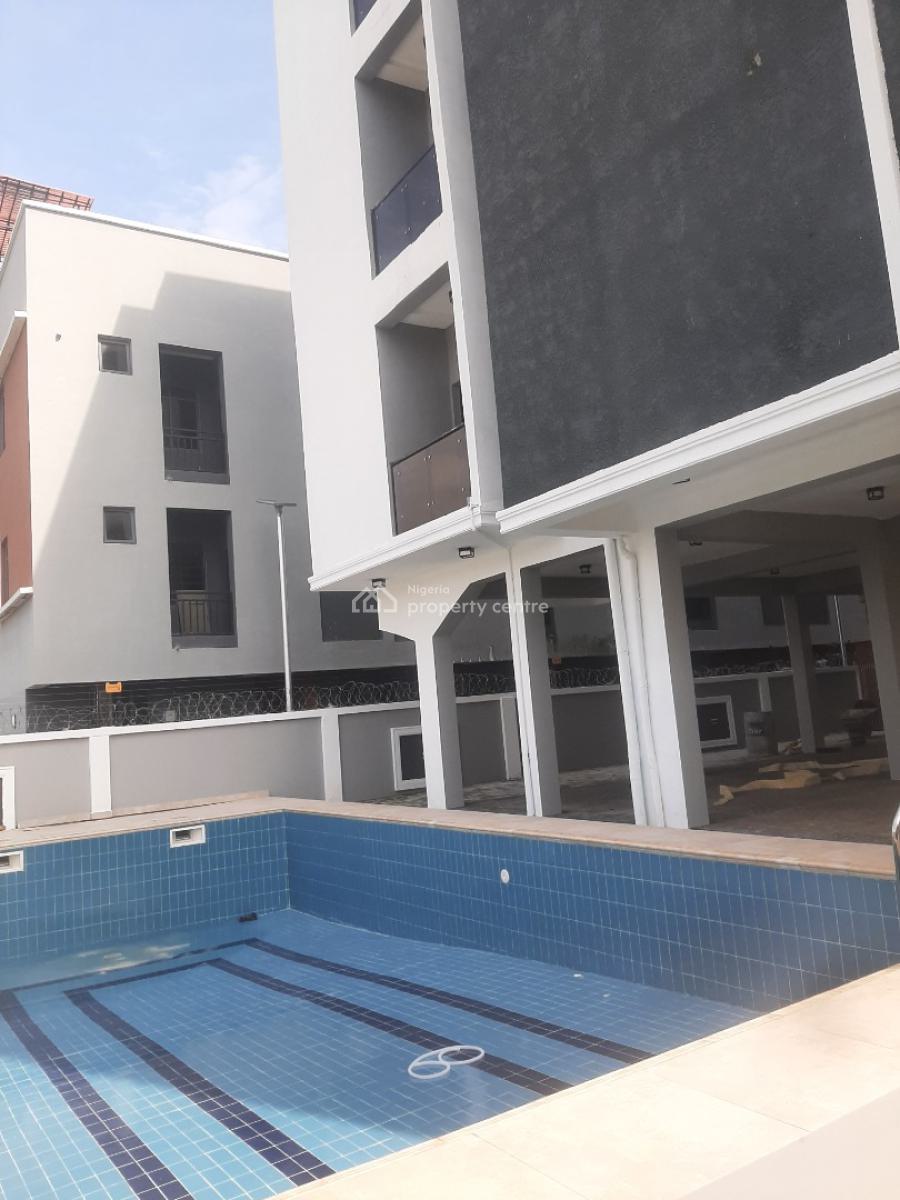 Newly Built and Serviced 2 Bedroom En-suite Flat with Fitted Open Kitc, Lekki Phase 1, Lekki, Lagos, Flat / Apartment for Rent