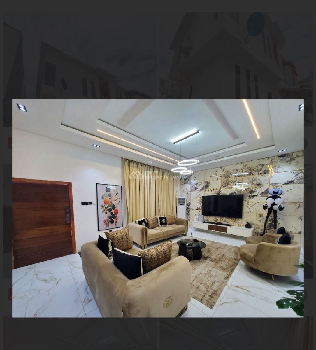 Tastefully Built Fully Furnished Four (4) Bedroom Semi Detached Self Compound, Ikate, Lekki, Lagos, Semi-detached Duplex for Rent