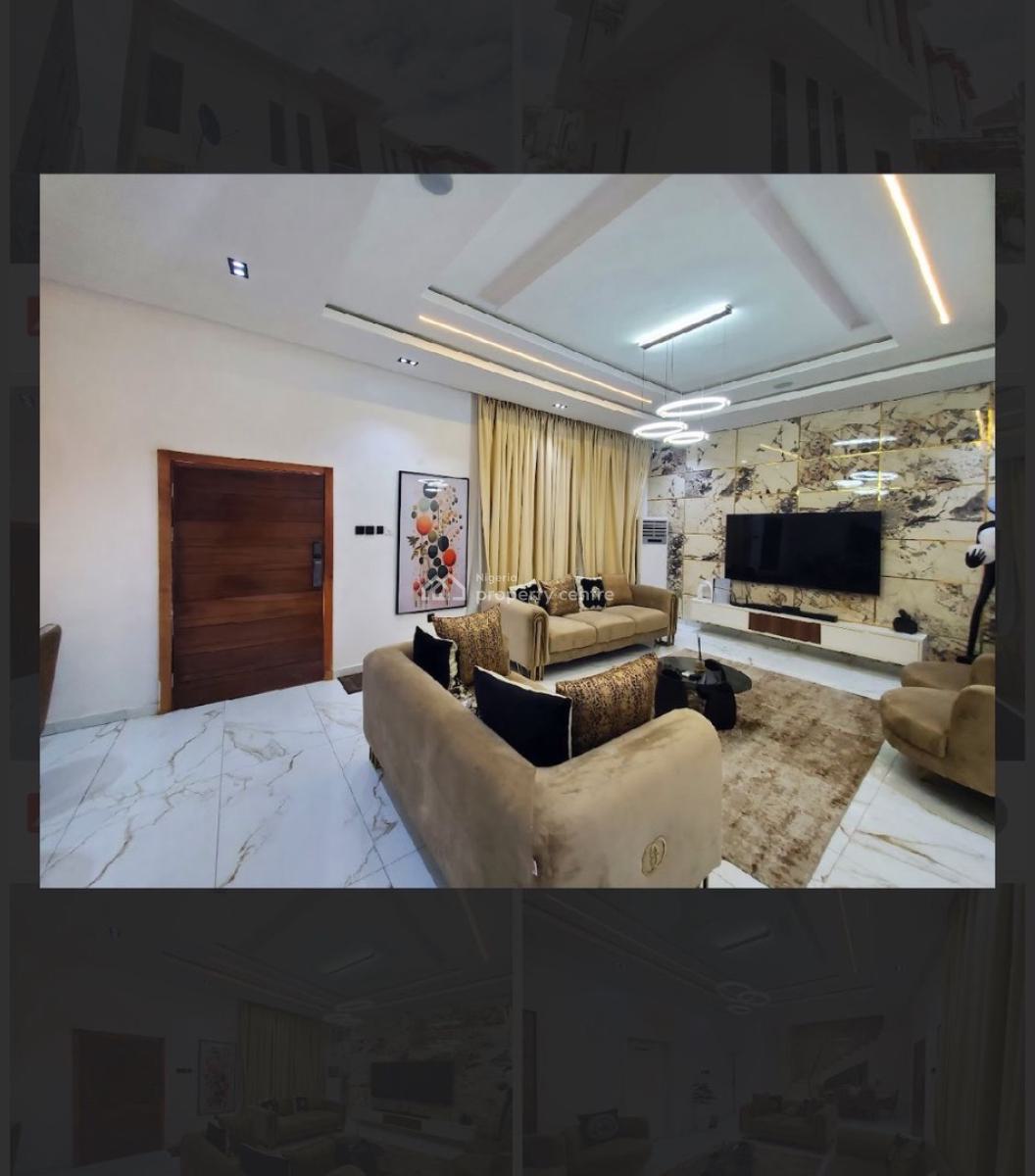 Tastefully Built Fully Furnished Four (4) Bedroom Semi Detached Self Compound, Ikate, Lekki, Lagos, Semi-detached Duplex for Rent
