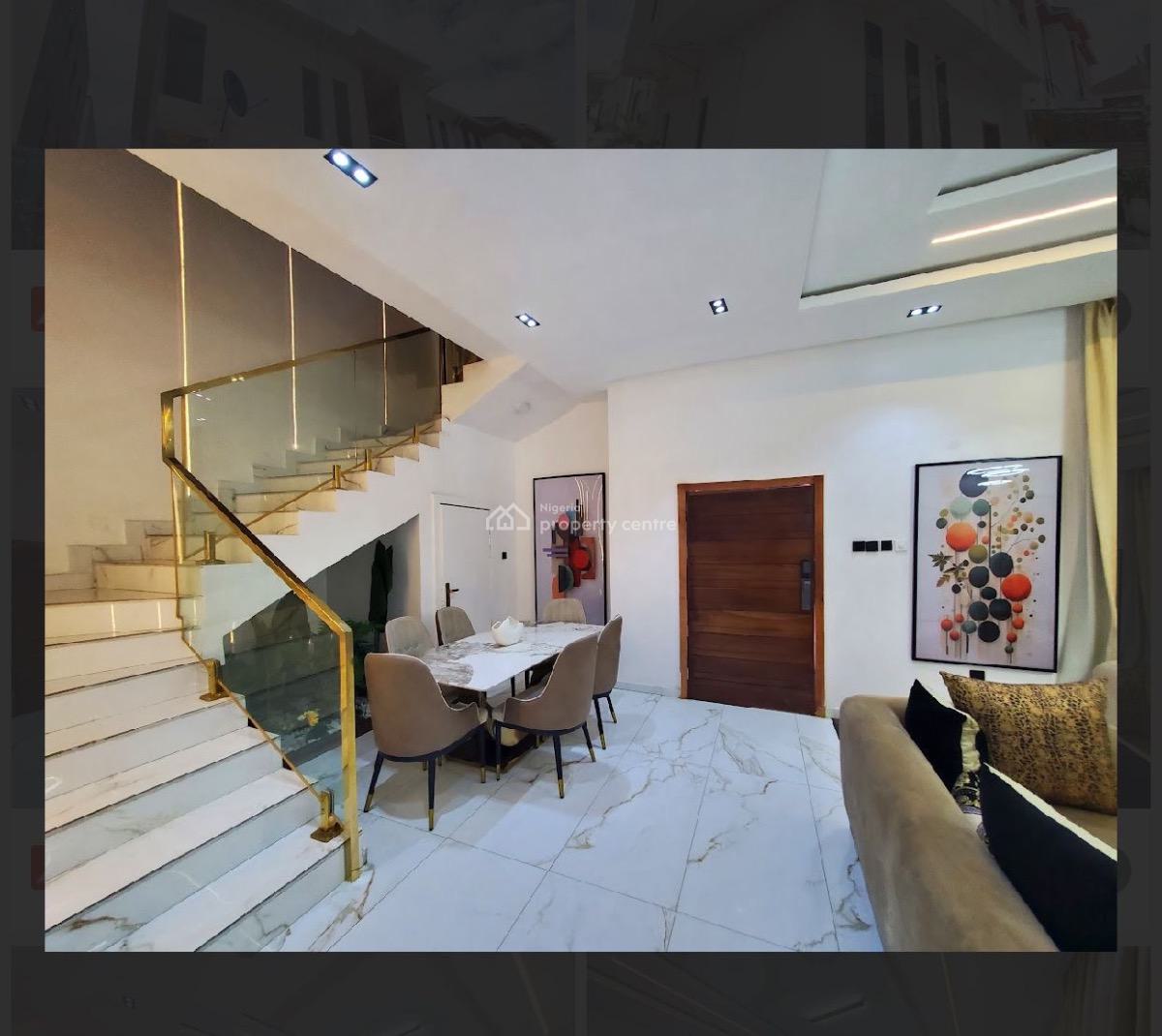 Tastefully Built Fully Furnished Four (4) Bedroom Semi Detached Self Compound, Ikate, Lekki, Lagos, Semi-detached Duplex for Rent