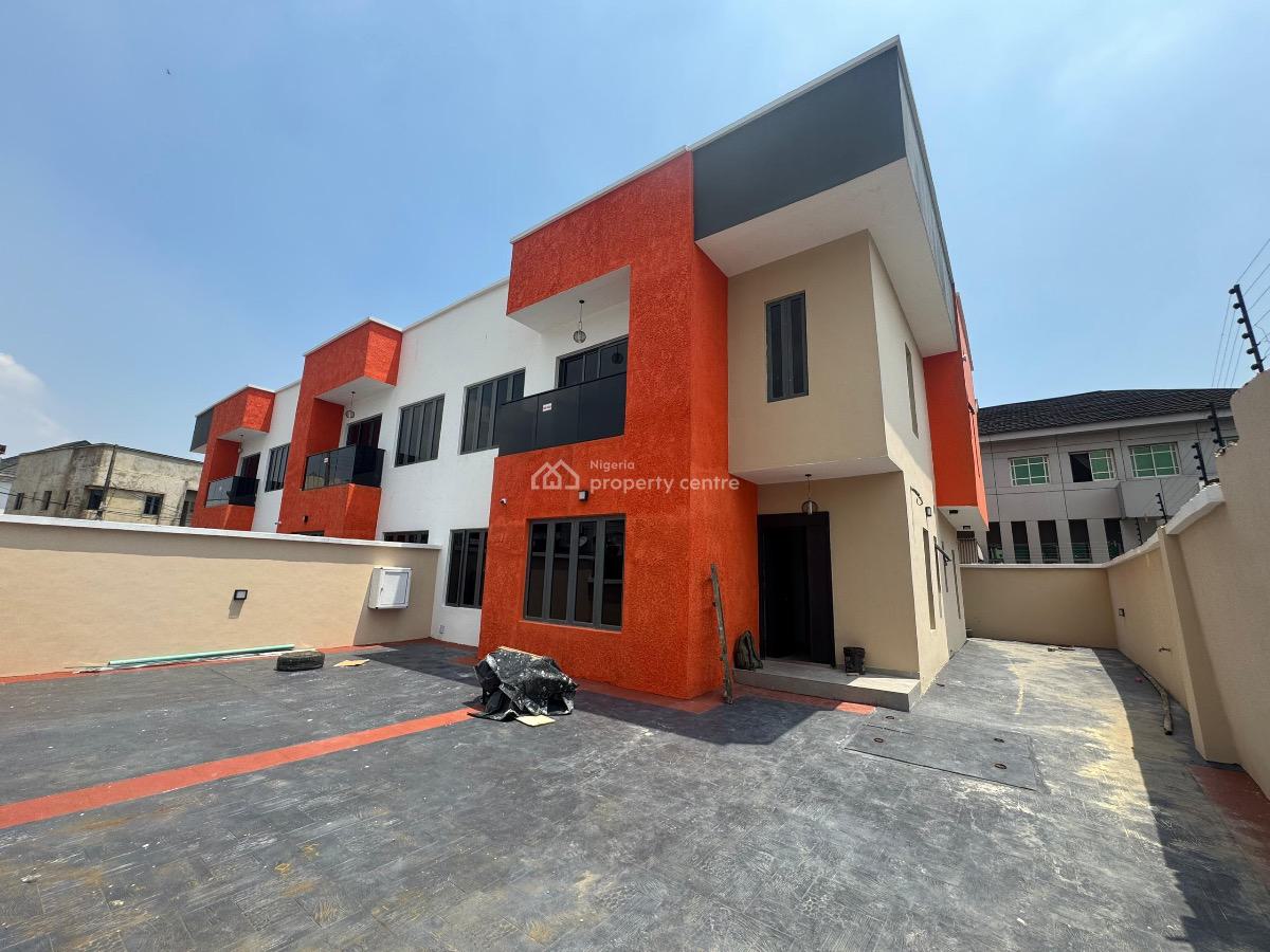 Newly & Well Built to Taste 4bedroom Duplex (self Compound) with a Bq, Secured Estate in Gbagada, Gbagada, Lagos, Semi-detached Duplex for Sale