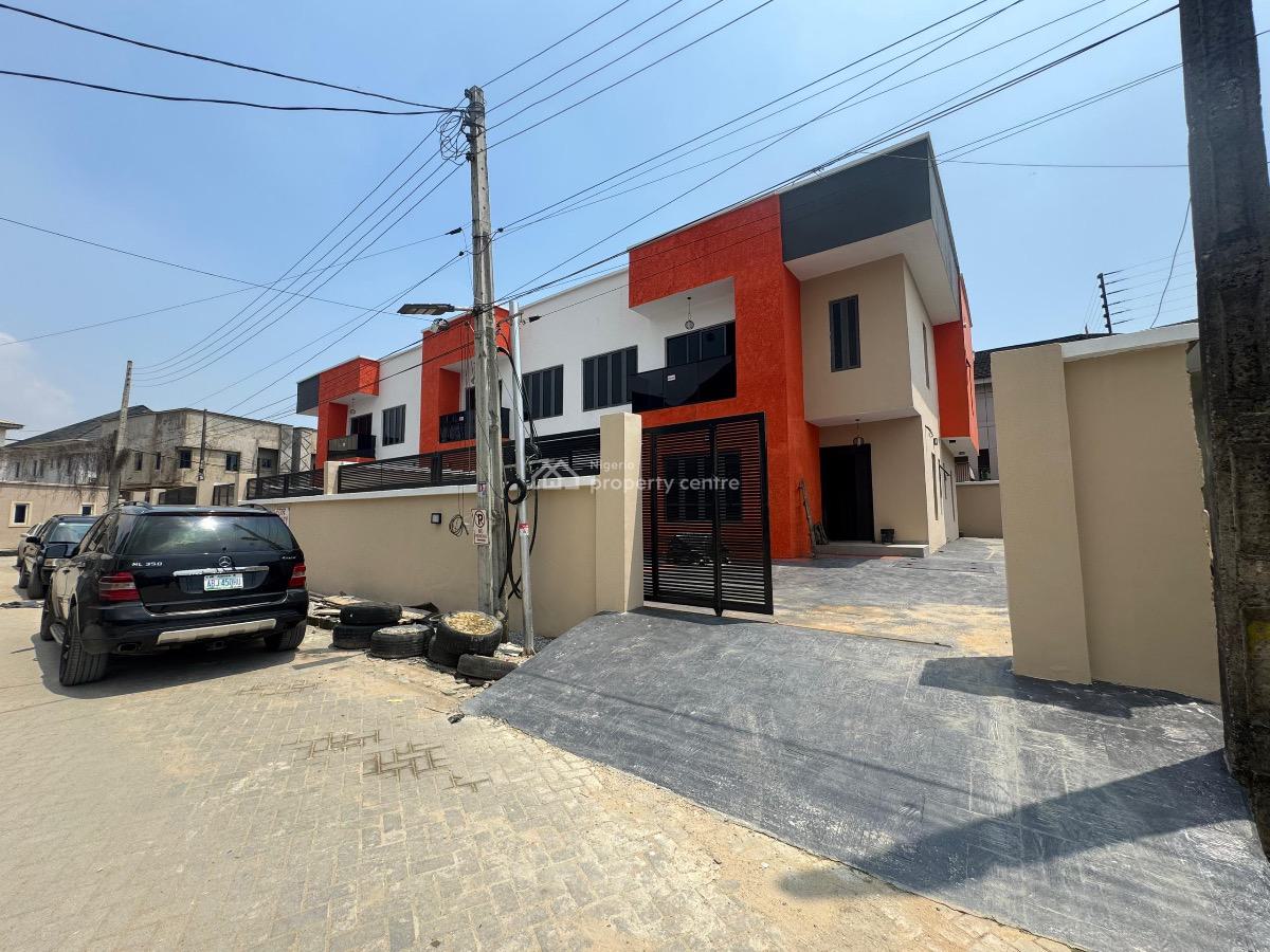 Newly & Well Built to Taste 4bedroom Duplex (self Compound) with a Bq, Secured Estate in Gbagada, Gbagada, Lagos, Semi-detached Duplex for Sale