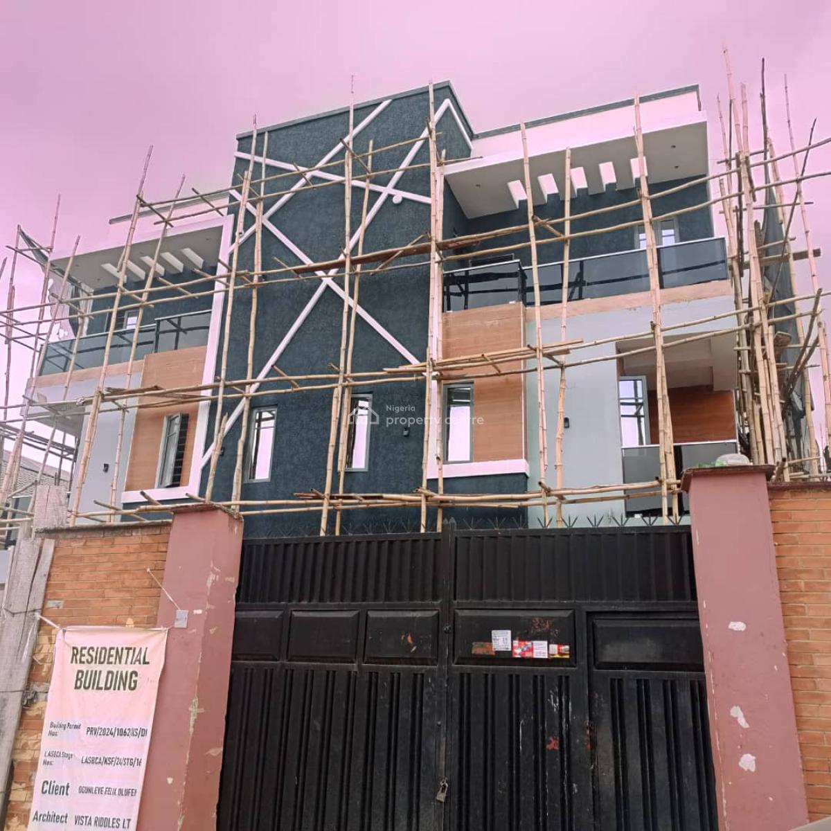 Newly Built Luxury and Spacious 4 Bedroom Semi Detached Duplex with Bq, Gbagada, Lagos, Semi-detached Duplex for Sale