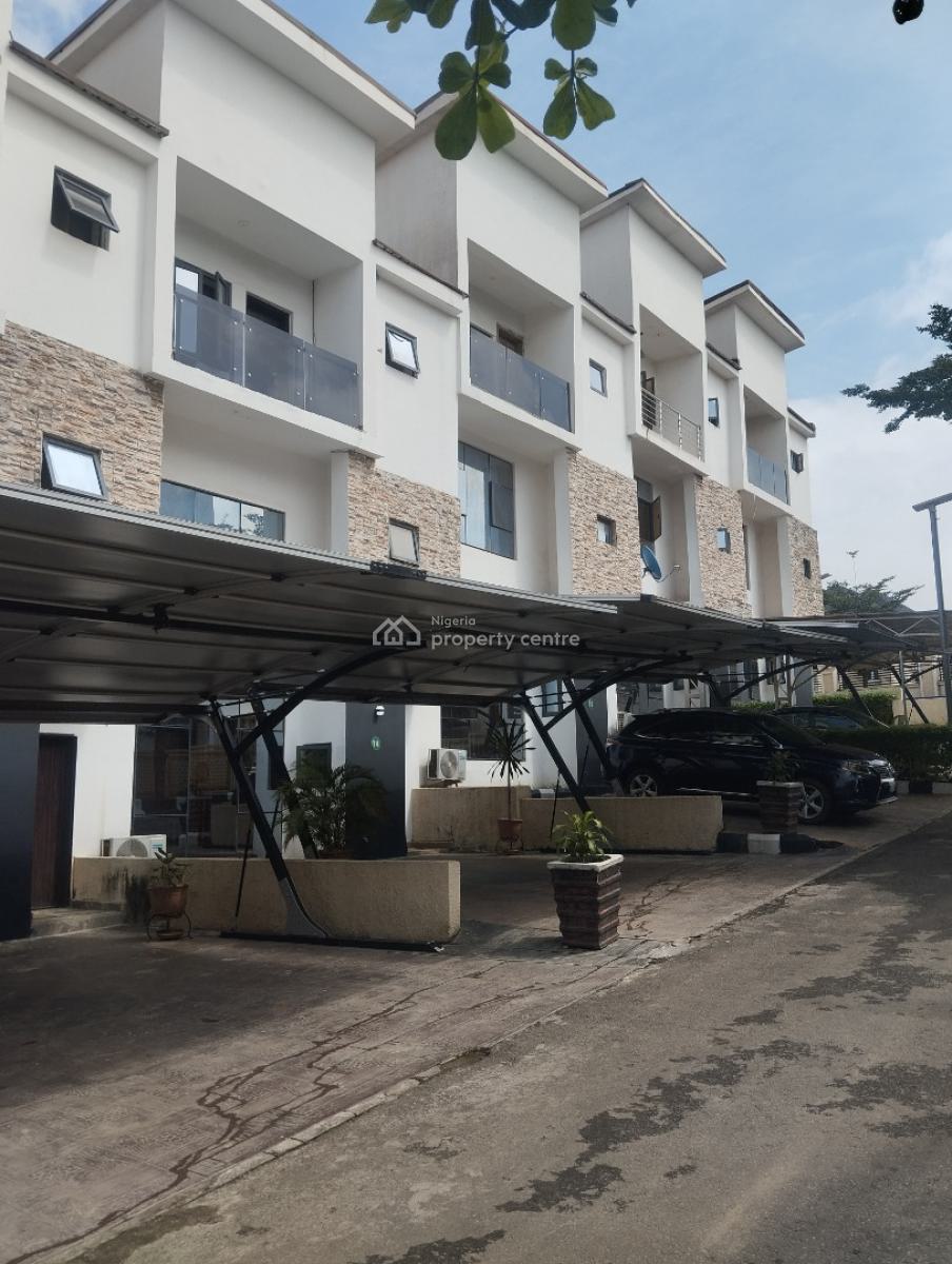 Partially Furnished 4 Bedroom Terrace Duplex, Guzape District, Abuja, Terraced Duplex for Sale