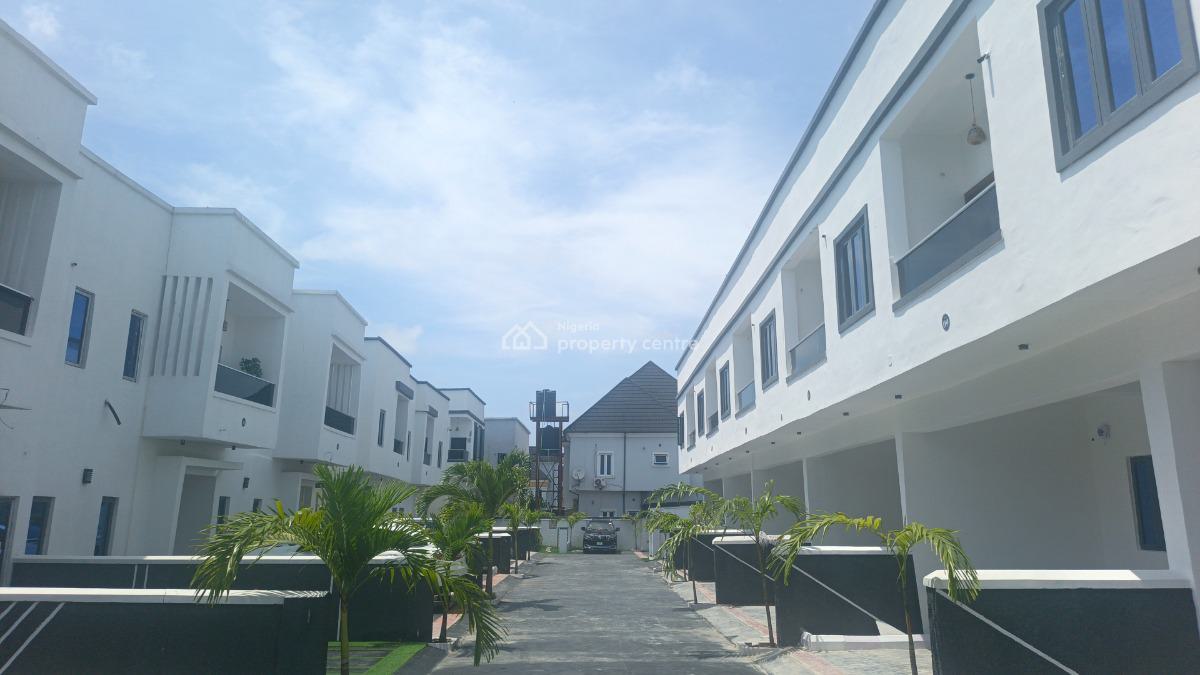 Luxury 4 Bedroom End-unit Terrace Duplex with Gym and Pool Access, Atlantic Nominee Estate/alasia, Ajah, Lagos, Terraced Duplex for Sale