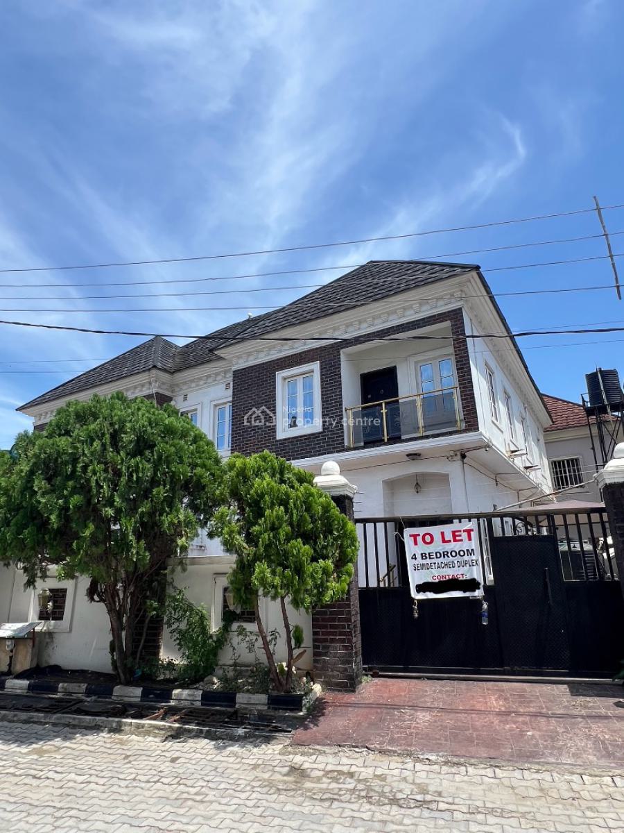 Modern Built 4 Bedroom Semi Detached Duplex, Ikota, Lekki, Lagos, Semi-detached Duplex for Rent