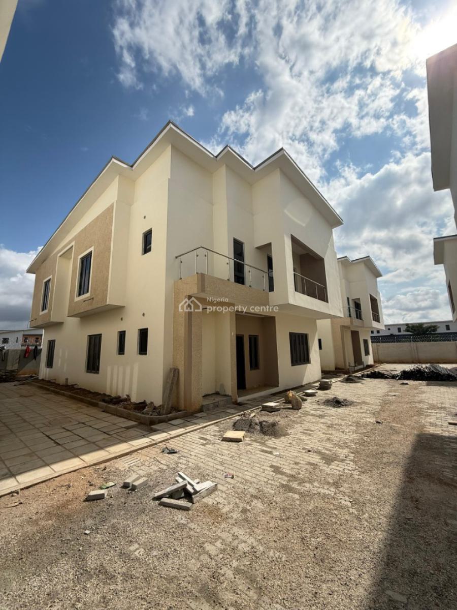 5 Bedroom with a Room Bq, By Aduvie  School Behind Living Faith Church, Jahi, Abuja, Detached Duplex for Rent