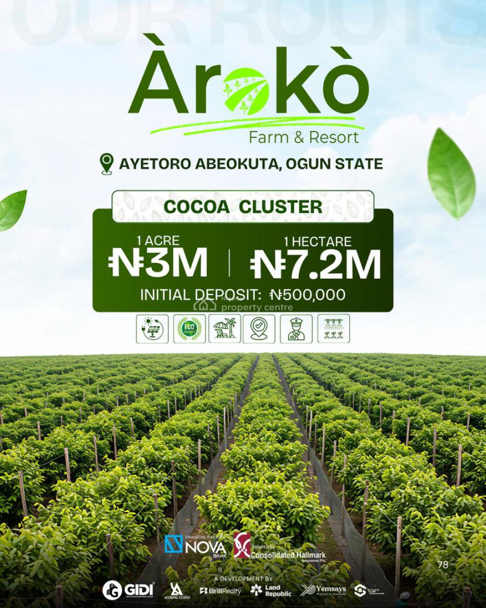 Arokò Is Where Farming Meets Lifestyle,, Aiyetoro, Abeokuta North, Ogun, Commercial Land for Sale