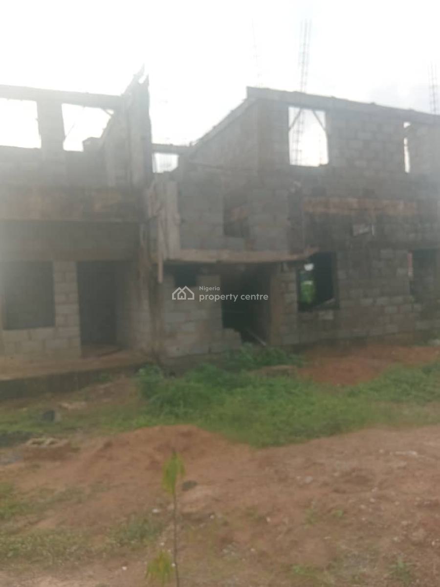 Distress Spacious 5 Bedroom Duplex Carcass, By Glory Doom, Lugbe District, Abuja, Detached Duplex for Sale