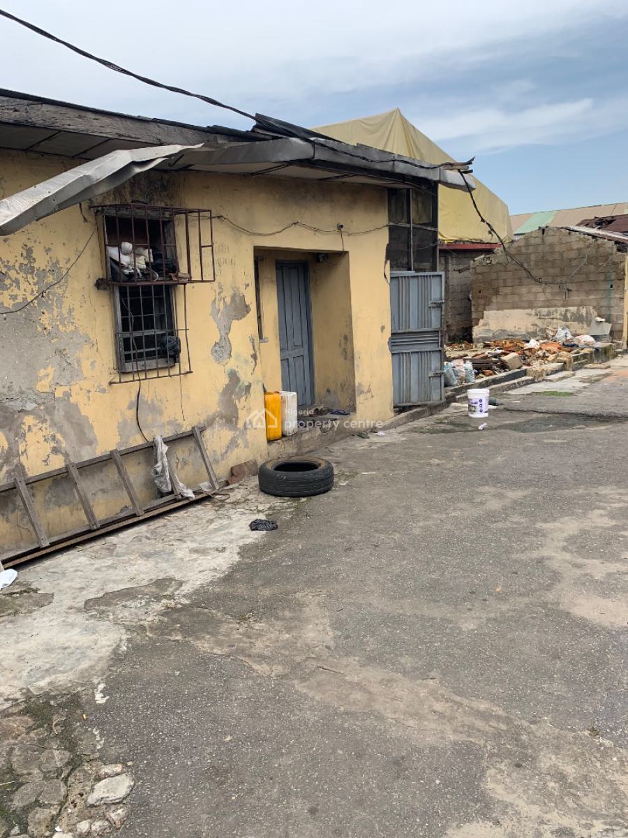 650 Sqmtrs of Land with a Demolishable Building, Idiroko Bus Stop, Maryland, Lagos, Commercial Land for Rent