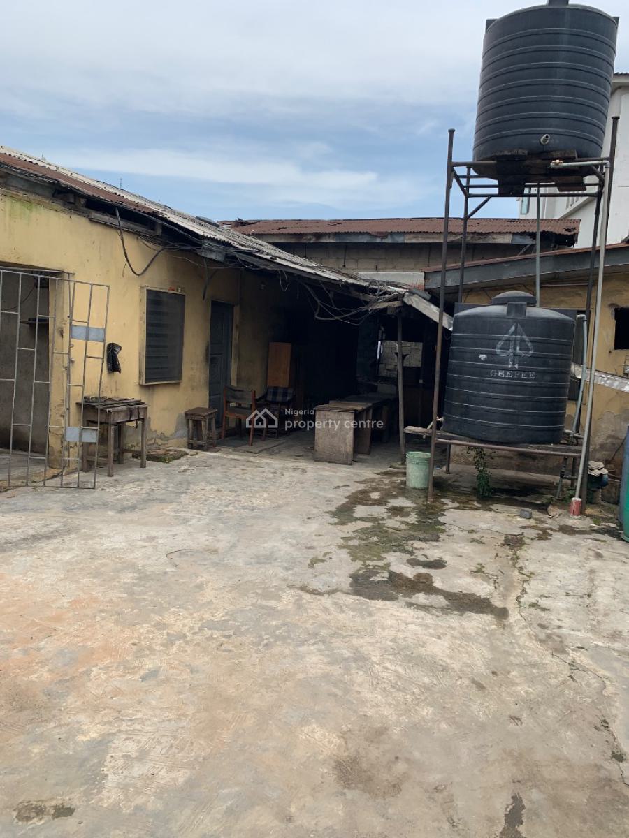650 Sqmtrs of Land with a Demolishable Building, Idiroko Bus Stop, Maryland, Lagos, Commercial Land for Rent