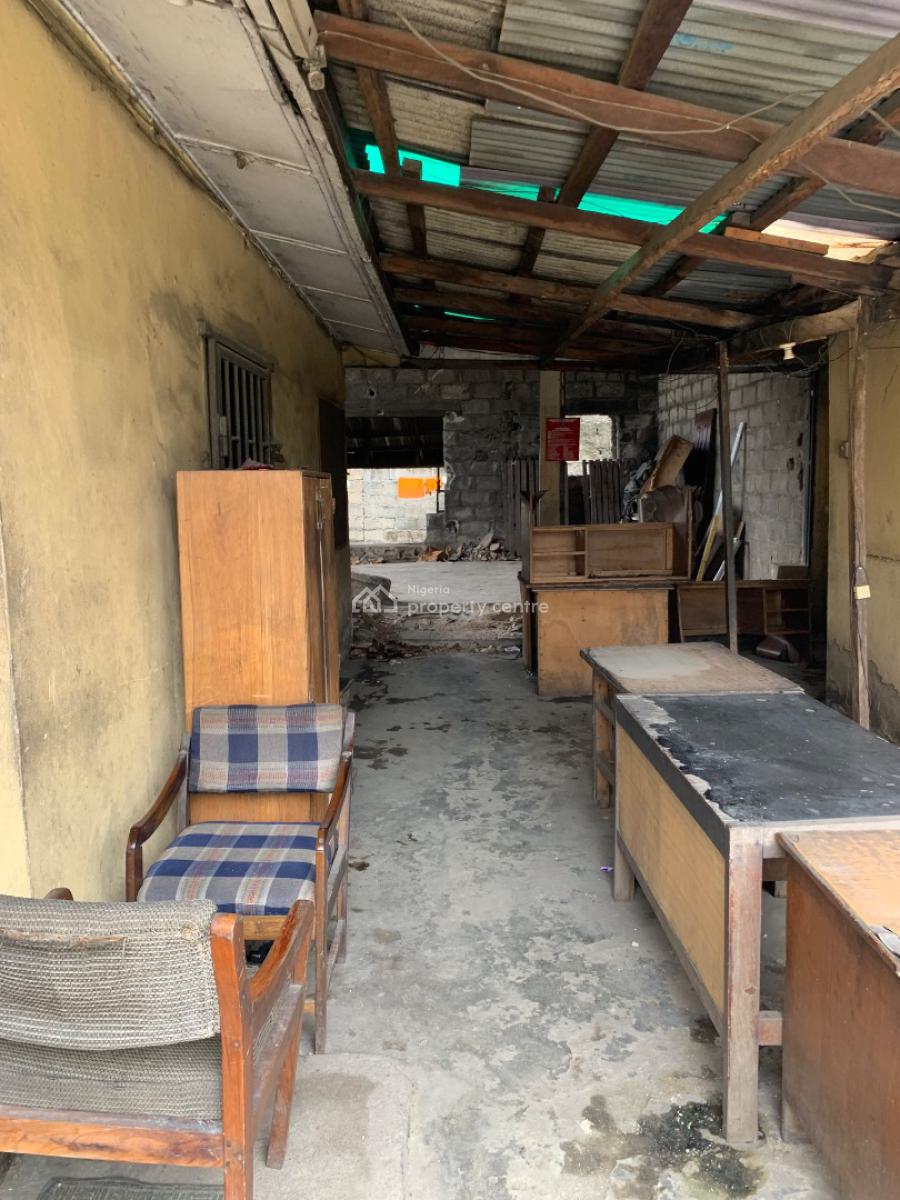 650 Sqmtrs of Land with a Demolishable Building, Idiroko Bus Stop, Maryland, Lagos, Commercial Land for Rent