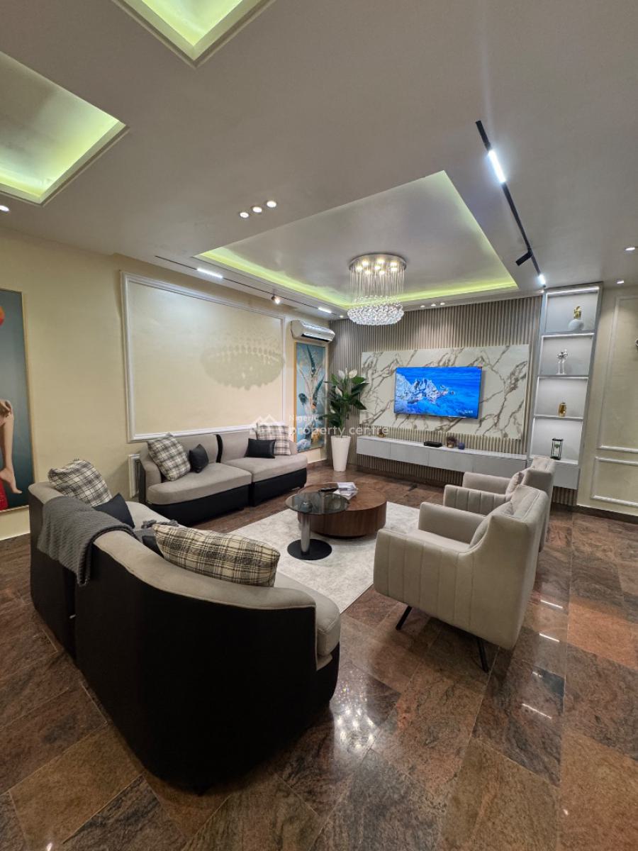 Beautiful 3 Bedroom Apartment  with Swimming Pool, Alexa & Elevator, Banana Island, Ikoyi, Lagos, Flat / Apartment Short Let