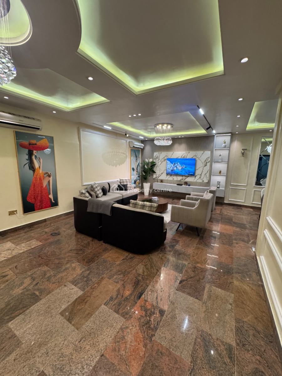 Beautiful 3 Bedroom Apartment  with Swimming Pool, Alexa & Elevator, Banana Island, Ikoyi, Lagos, Flat / Apartment Short Let